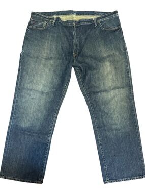 Polo Ralph Lauren Mens Classic Fit 867 Blue Denim Jeans 46 x 32 Warren Foam Wash